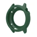 Dark green silicone watch protective case detail, cutout design for precise fit and drop protection. - Dark Green