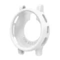 Detalle de funda protectora de silueta para reloj inteligente, diseño calado, marco blanco. - Blanco