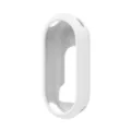 Weisse Silikon Schutzhuelle Detailansicht, flexibles weiches Smartband Schutz Cover. - Xiaomi Smart Band 8 Silikonhülle / Weiß