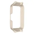 Schutzhülle Detailansicht für Huawei Band 11, hohles Anti-Sturz Bumper-Design in Beige. - Huawei Band 11 Hohle Schutzhülle / Vintage Weiß
