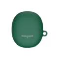 Custodia protettiva in silicone verde scuro per auricolari wireless, morbida e antigraffio. - Verde notte