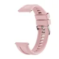 Rosa Silikon Uhrenarmband Ersatzarmband mit Metallschliesse und Schnellverschluss. - Standardgröße / Rosa