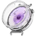 Strass Uhrengehaeuse kompatibel mit Huawei GT6 41mm Diamant Schutzhuelle Zubehoer - Transparent