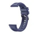 Dunkelblaue Silikon-Uhrenarmband mit Metallschließe und Schnellverschluss-Stiften. - Standardgröße / Original Blau