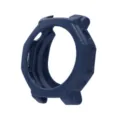 Silicone protective case compatible with Amazfit T-Rex 3 Pro watch, dark blue accessory. - Amazfit T-REX 3 Pro (44mm) Silicone Case / Midnight Blue
