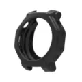 Black silicone protective case detail view for rugged smartwatch, durable shockproof bumper accessory. - Amazfit T-REX 3 Pro (44mm) Silicone Case / Black