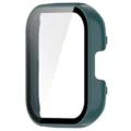 Detail shot of the smartwatch protective case with integrated screen protector, dark green. - Pine Green