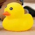 Großes gelbes Cartoon-Enten-Quetschspielzeug aus weichem TPR-Dekompressionsmaterial - Gelb