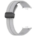 Cinturino di ricambio in silicone con fibbia pieghevole magnetica da 22mm di larghezza. - Grigio chiaro