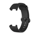 Replacement black silicone watch strap, durable sports wristband for smart watch accessories. - Classic Black