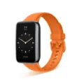 Correa de repuesto para reloj inteligente silicona naranja suave elegante accesorio - Naranja Vibrante