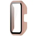 Detail van roze PC beschermhoes, geïntegreerde harde schaal met schermfolie voor fitnessband. - Beschermhoesjes voor Huawei Band 10/9/8 / Kersenbloesem Roze