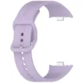 Silicone watch strap detail shot in light purple, flexible and durable replacement wristband. - Deep Purple