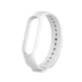 Correa de repuesto de silicona compatible con Xiaomi Mi Band 5 y 6 correa de reloj deportiva blanca - Blanco
