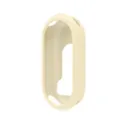 Silikon Schutzhülle Detailansicht für Fitnessarmband, weiches und langlebiges Design in Beige. - Xiaomi Smart Band 8 Silikonhülle / Vintage Weiß