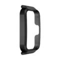 Nahaufnahme des schwarzen Bumper-Schutzgehäuses mit klarem hohlen Ausschnitt-Design Detail. - Huawei Band 11 Hohle Schutzhülle / Schwarz