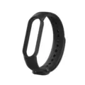 Correa de repuesto de silicona negra para pulsera de actividad variante accesorio articulo. - Negro