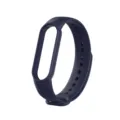 Ersatz Silikon Armband für Smart Fitness Tracker in Dunkelblau, langlebig und bequem. - Mitternachtsblau