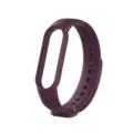 Ersatz Silikon Smartwatch Armband in dunklem Lila, flexibles und langlebiges Design für den Alltag. - Burgunderrot
