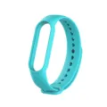 Ersatz Silikonarmband fuer Fitness Tracker, bequemes und flexibles cyan Armband neu. - Himmelblau