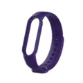 Ersatz Silikon Armband fuer Xiaomi Mi Band 5 6, violetter Sport Smartwatch Ersatzband. - Sternenviolett