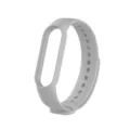Silikon Ersatzarmband für Fitness Tracker Smartwatch, weiches und bequemes graues Design. - Hellgrau