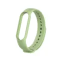 Ersatz Silikon Armband für Fitness Tracker, hellgrünes Band kompatibel mit Mi Band 5/6. - Matcha-Grün