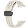 Cinturino in Silicone Traspirante per Orologio Chiusura Pieghevole Magnetica Accessorio - Luce Stellare