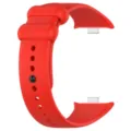 Κόκκινο ανταλλακτικό λουράκι smartwatch από σιλικόνη με μεταλλικούς συνδέσμους fitness. - Κόκκινο