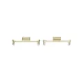 Metal watch strap connector adapters in gold finish, durable replacement parts for bands. - 1 Pair Pack / Starlight