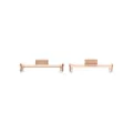 Metal watch strap connector lug detail view, rose gold finish, compatible replacement part. - 1 Pair Pack / Rose Gold