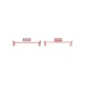 Metal watch band connector adapter lug for Xiaomi Band 8 9 Pro and Redmi detail view - 1 Pair Pack / Rose Pink
