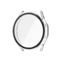 Transparent watch protective case with integrated tempered glass film for smart watch anti-drop. - Clear