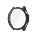 Detailed view of the dark smartwatch protective case and screen protector accessory. - Ink Blue