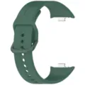 Green silicone watch strap for smartwatch, soft replacement band for daily sport wear. - Dark Green