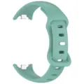 Replacement silicone watch strap with metal connectors for Xiaomi Band 8 9 smartwatch green - Pine Green
