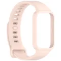 Silikon Ersatzarmband fuer Smartwatch, strapazierfaehiges rosa Silikon Armband Detail. - Hellrosa