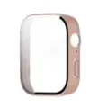 Roosgouden PC smartwatch beschermhoes met geïntegreerd gehard glas scherm en stijlvol design. - Kersenbloesem Roze