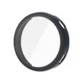 Beschermhoes voor smartwatch met gehard glas schermprotector, duurzaam PC frame, detailweergave. - Huawei GT6-41 Hoesje en Folie / Inktblauw
