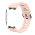 Roze siliconen vervangende horlogeband compatibel met smartwatch, duurzame sportband. - Amazfit Rex 3-bandjes / Roze
