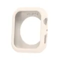 Silicone protective case detail view for Huawei Watch Fit4 in beige soft material finish. - Ivory