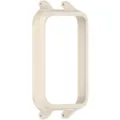 PC protective bumper frame detail for smart band, beige durable shell, precise cutout design. - Vintage White