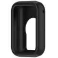 Vista detallada de funda protectora de silicona negra, carcasa flexible para pulsera. - Negro
