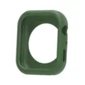Custodia protettiva in silicone verde scuro dettaglio per Huawei Watch Fit 4 cover antiurto - Verde militare