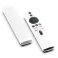 Weisser Silikon Fernbedienung Schutzhuelle Abdeckung rutschfest staubdicht fuer Xiaomi TV Stick - Weiß