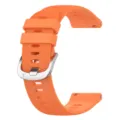 Orange silicone replacement watch strap detail view, compatible with smart sport watches. - Watch Band Width 18mm / Orange