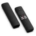 Schwarze Silikon Fernbedienung Schutzhülle kompatibel mit Xiaomi TV 4K Box, staubdicht. - Schwarz