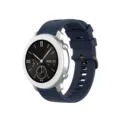 Replacement silicone smartwatch strap compatible with sports smart watches, comfortable. - 20mm / Dark Blue