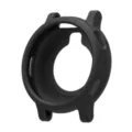 Black silicone protective case compatible with Amazfit Active MAX smartwatch, durable cover. - Black