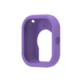 Lila Silikon-Schutzhülle Detailansicht, weiches und sturzsicheres Design für Smartwatch. - Lila
